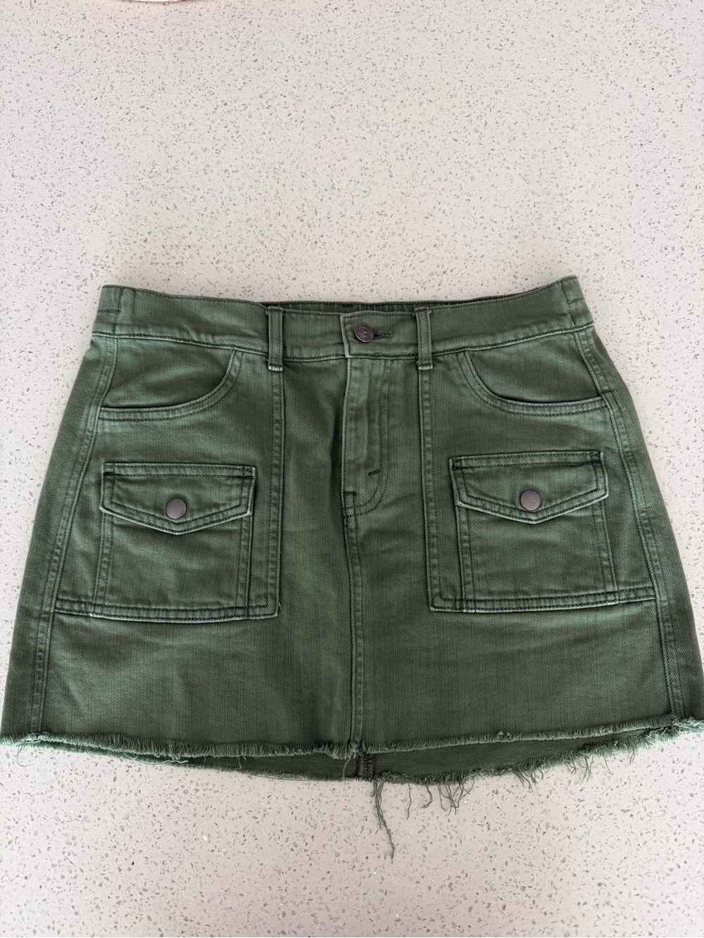 aerie Olive Green Cargo Pocket Mini Skirt
